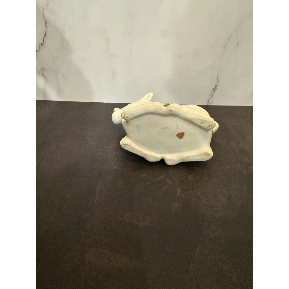 Lenwile Ardalt Artware Japan Cow Creamer Vintage White Floral Milk Coffee Tea